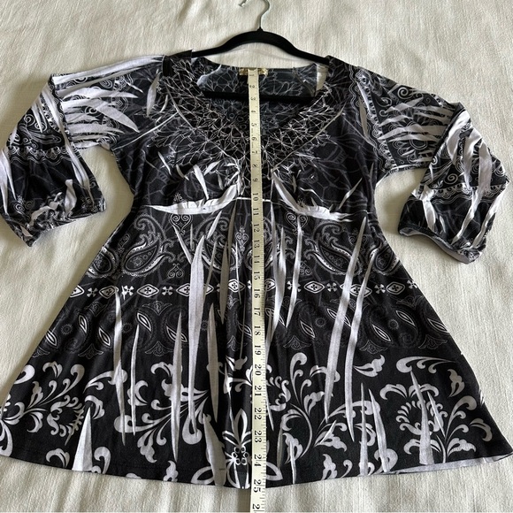 Energie Y2K Babydoll Womens Tunic Top Size S Whimsigoth Boho Fairy Grunge Witchy - Picture 6 of 13